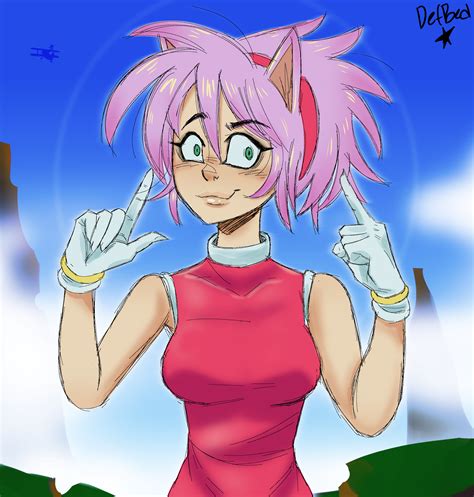 Amy Rose as a human. (By @Touyarokii) : r/SonicTheHedgehog